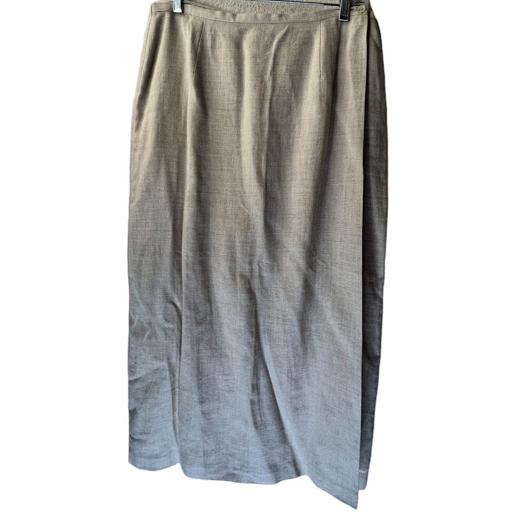 Vintage Preston & York Linen Blend Skirt